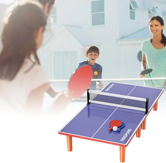 2 Player Ping Pong Wooden Table Tennis