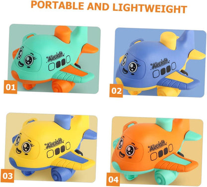 4pcs Interactive Airplane Shape Car