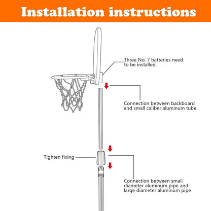 Ridecyle Portable Basketball Hoop for Kids