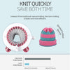 Knitting Machine 22 Needles, Knit Loom Machine Smart Manual Rotating Kit, for Adults Kids Knitting DIY Toy Socks Hats Scarves