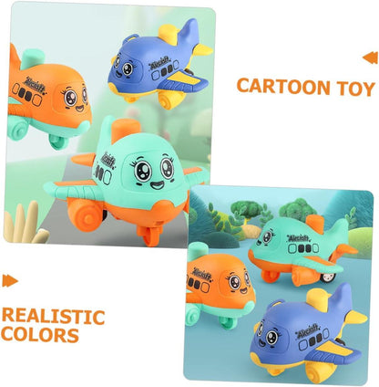 4pcs Interactive Airplane Shape Car
