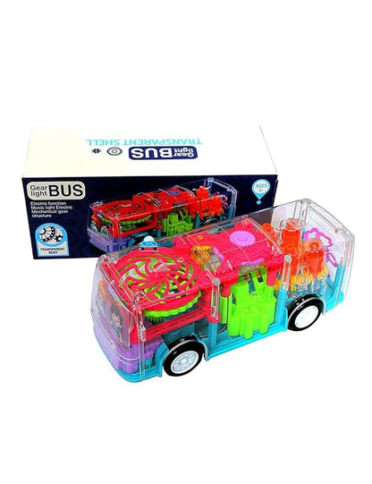 Musical Transparent Bus Toy for Kids