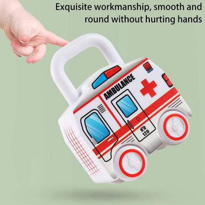 6Pcs Unlock Cars Push Toy with Keys