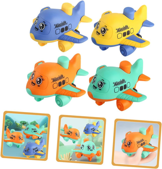 4pcs Interactive Airplane Shape Car