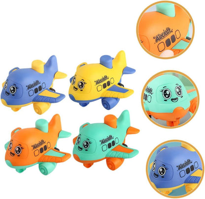 4pcs Interactive Airplane Shape Car