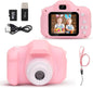 Kids Camera - HD Autofocus, 13MP, 1080P Video, 2000 Photos, Fun Frames,Games for Girls, Toddlers - Birthday Gift, Kids Toys-Pink