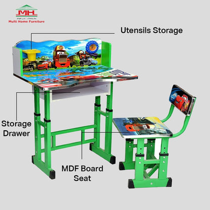 Adjustable Kids Study Desk and Chair Set