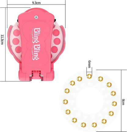 Hair Sparkle Kit, Hair Jewelry Set with 180 Gemstones