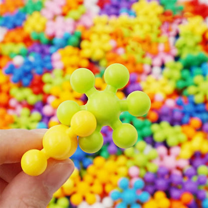 36 Piece Snowflake Building Block With 12 Different Color