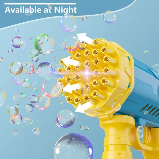 32 Holes Angel Lighting Bubble Gun