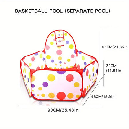 Children'S Ocean Ball Pool with Basketball Basket Bobo Pool Toy