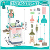 Children's Pretend Play 20PCS Cleaning Little Dustman Household Tool Toys With Vacuum Cleaner For Kids