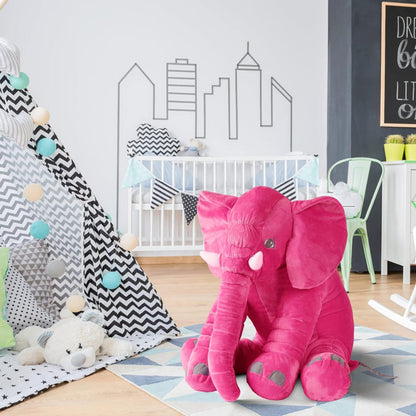 Elephant Stuffed Animal Plush,23.6in Cute Soft Giant Hugging Elephant Plushies Pillow