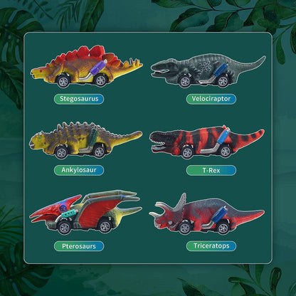 Motorcade Dinosaurs Special Team Toys for Boys and Girls, Pack of 6