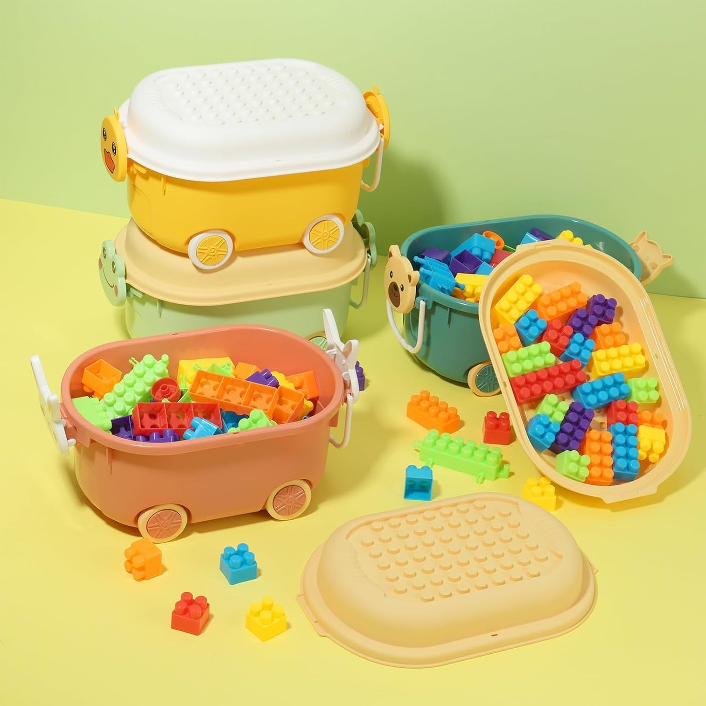 Toy Storage Bins With Lids And Wheels