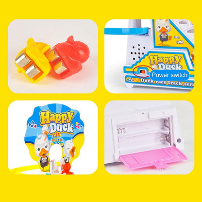 Climbing Stairs Track Toys Cartoon Duck For Children Electric Duck Track Slide Toys Roller Coaster Toy Boys Girls Birthday Gift