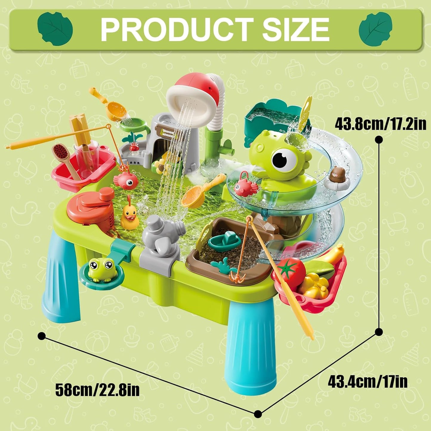 Toddler Water Table with Pump