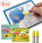Reusable Water Color Drawing Book With Magic Pen Painting Drawing Board Coloring Book Toys For Children