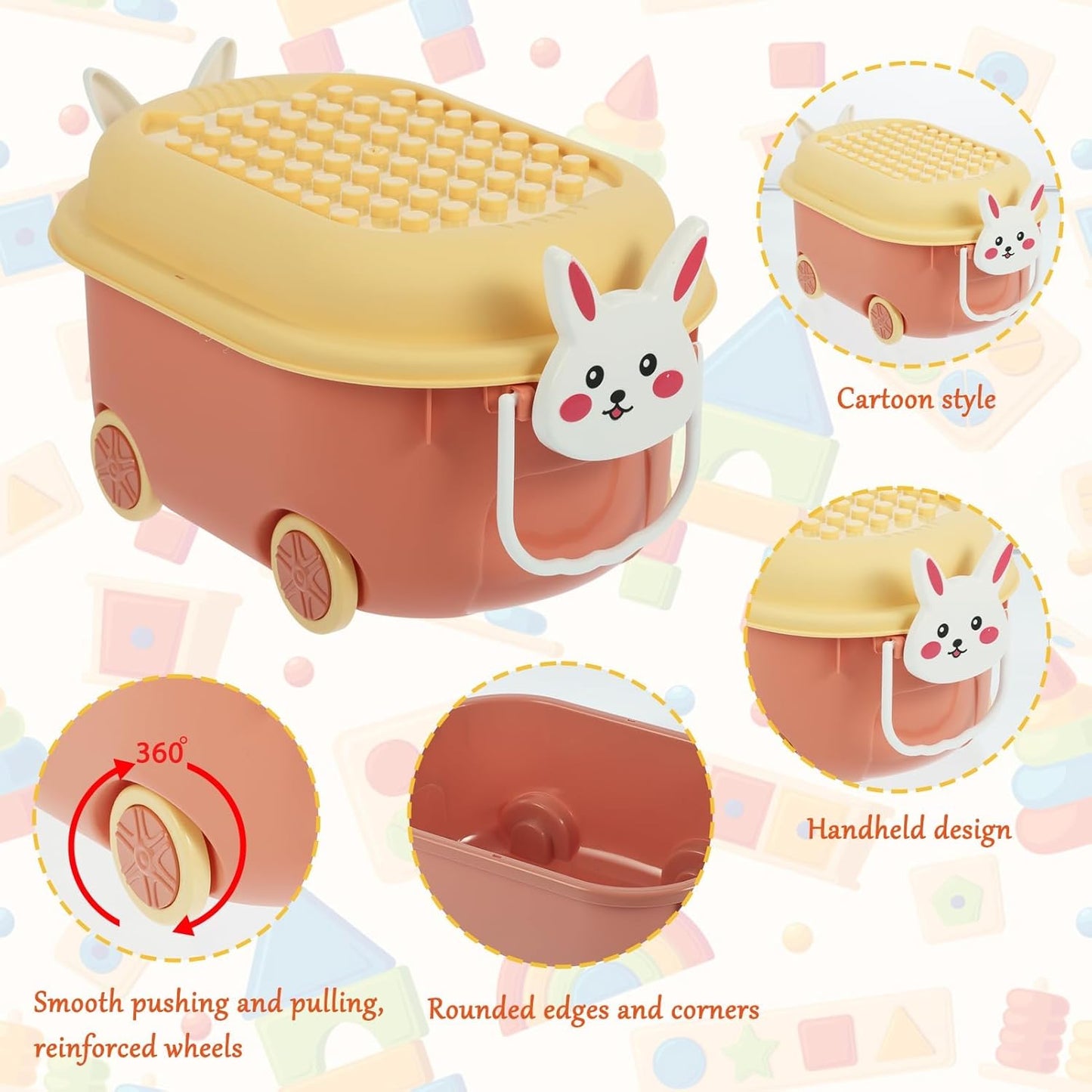 Toy Storage Bins With Lids And Wheels