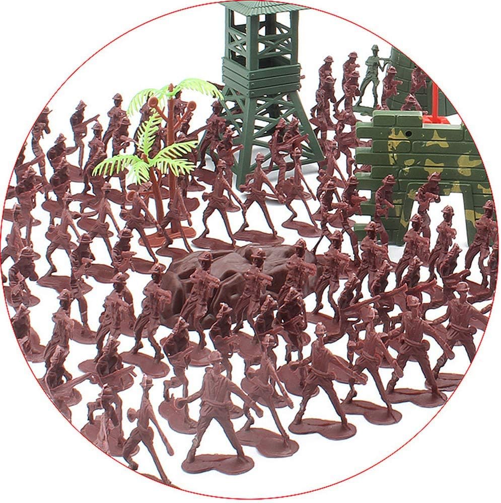 167 Pieces Kids Children Playing Toy Army Soldiers Action Figure Men Playset