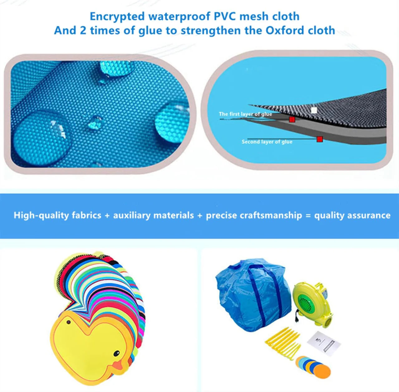 Castle Inflatable Jumping Bed Trampoline With Garden Park Swimming Pool