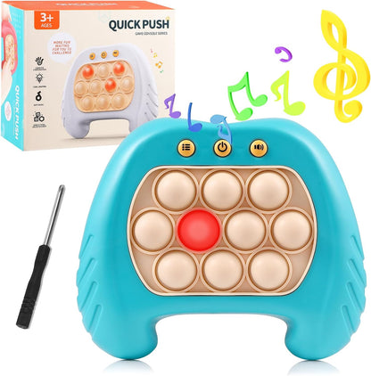 Quick Push Light Up Pop Game Fidget Toys for Adults and Kids | Puzzle Game Machine