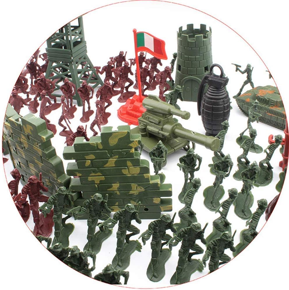167 Pieces Kids Children Playing Toy Army Soldiers Action Figure Men Playset