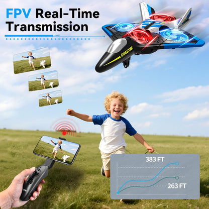 4DRC V31 RC Plane with Camera, Foam Remote Control Airplanes Drones for Kids
