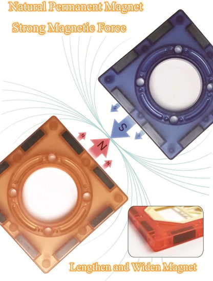 Light Magnetic Tiles Building Blocks for Kids
