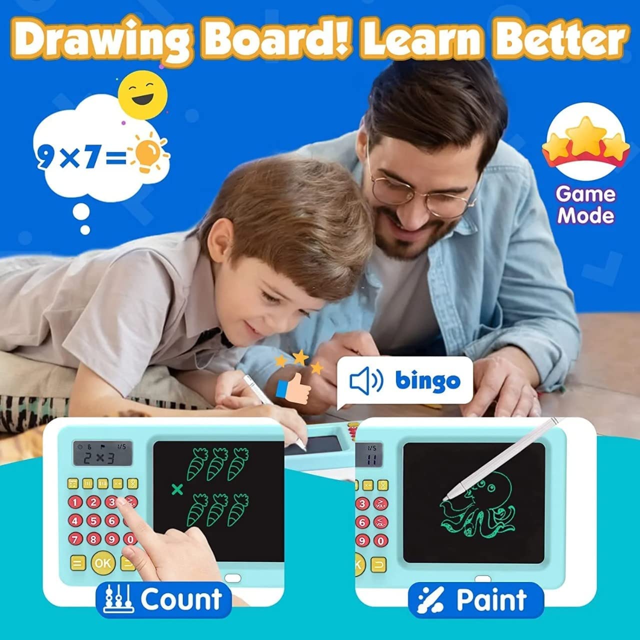 Math Games for Kids Toys 5-10 Year Old Boy, Talking Math Manipulatives Educational Machine 13 Modes Addition and Subtraction Games