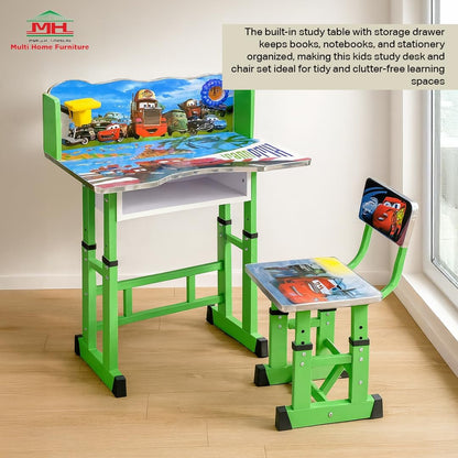 Adjustable Kids Study Desk and Chair Set