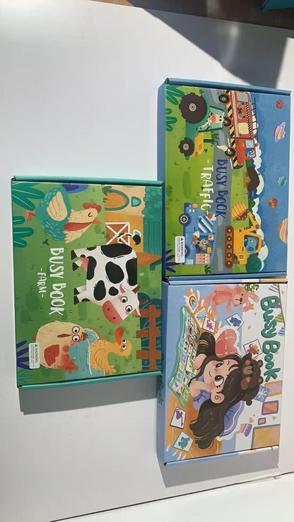 Montessori Educational Toys 7 Page Preschool Activity Flip Book