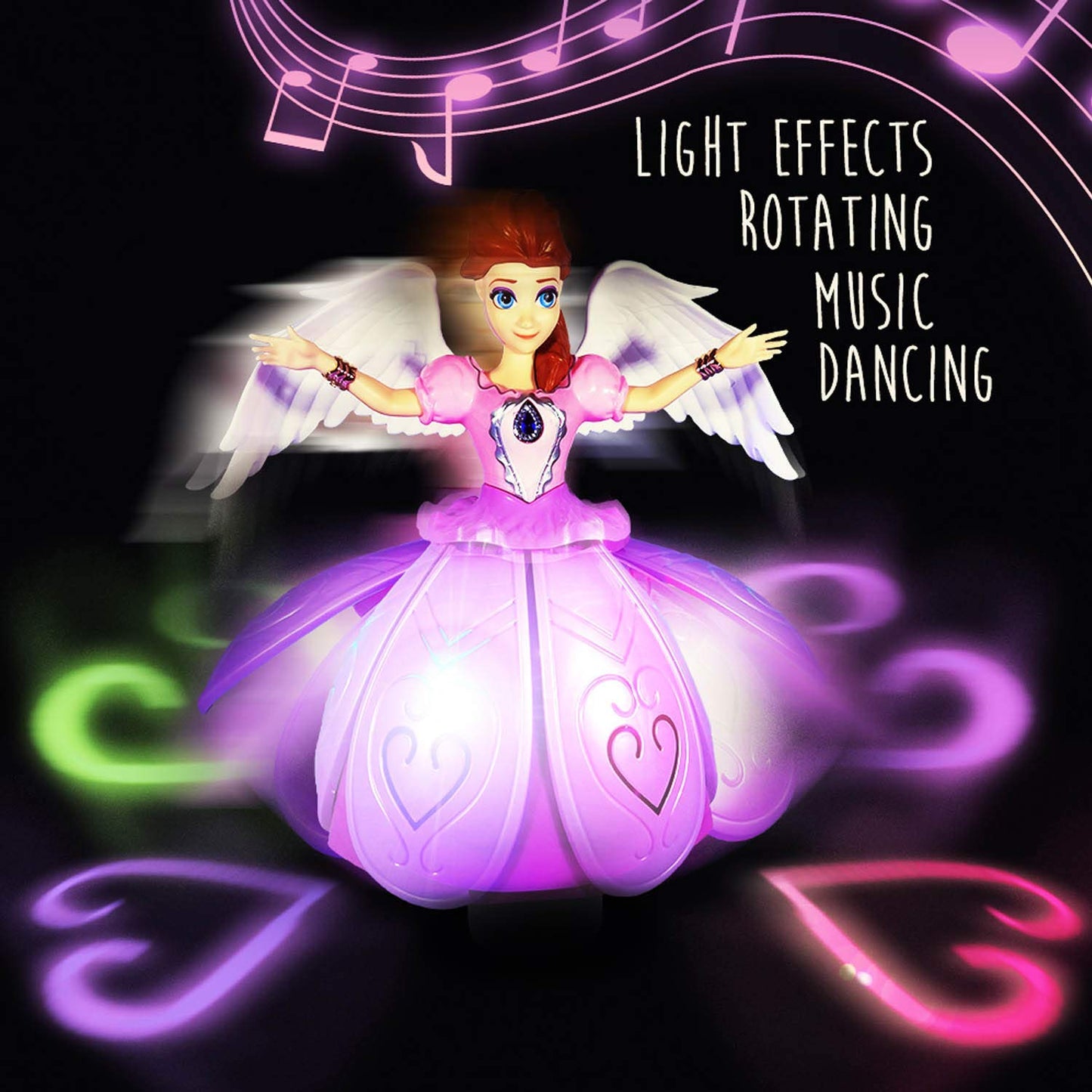 Dancing Fairy Princes Angel Girl Robot with Lights and Music