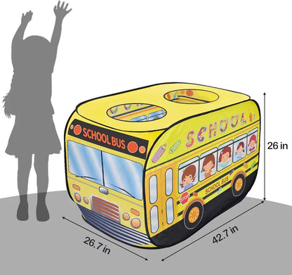 School Bus Pop Up Play Tent for Kids