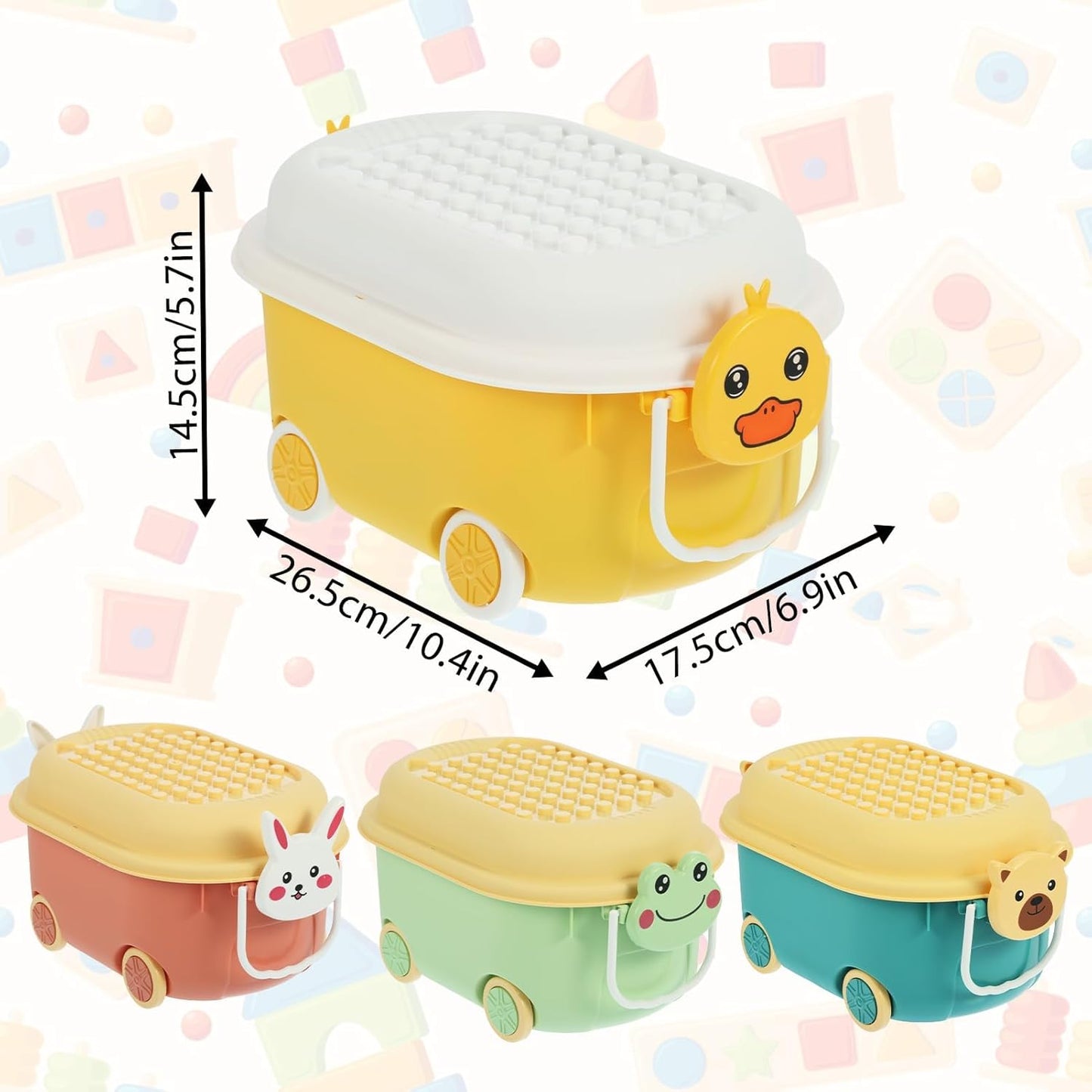 Toy Storage Bins With Lids And Wheels