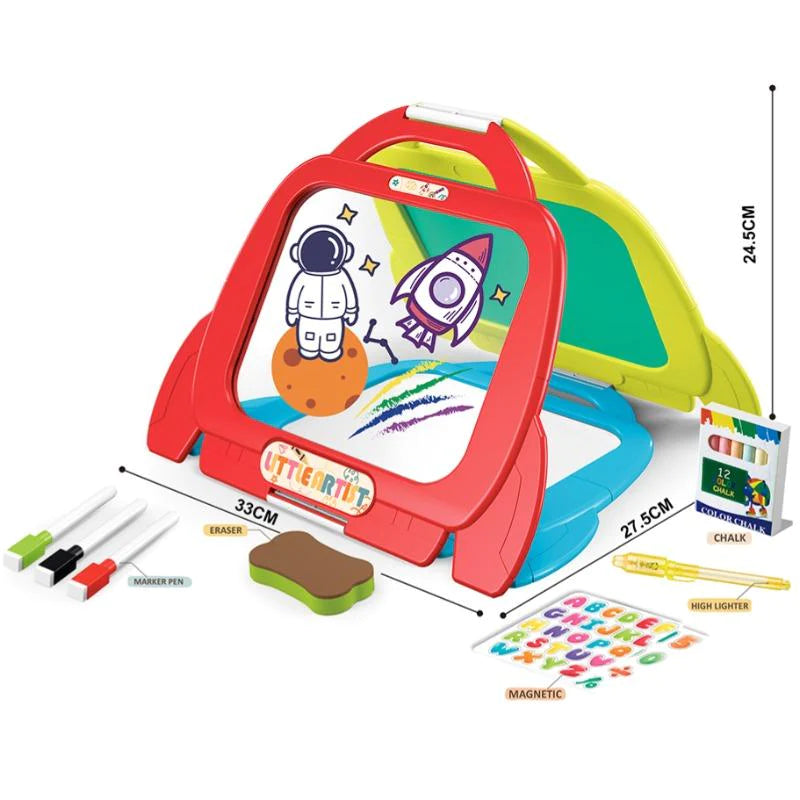 4 In 1 Fun Multi-Functional Magnetic Puzzle Drawing Board
