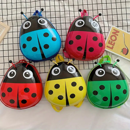 Adorable Ladybug Eggshell Backpack for Youngsters (Pre-Order)