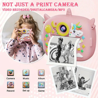 Multifunction Instant Print Dual Camera With VideoGraphy And Photography With Unicorn cover