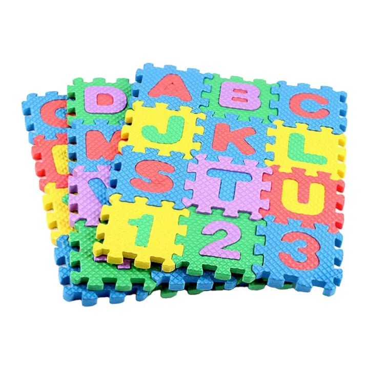 Alphabet, Numbers, Signs & Shape Foam Puzzle Mat for Kids