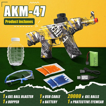 Automatic AKM-47 Gel Blaster Gun Toys