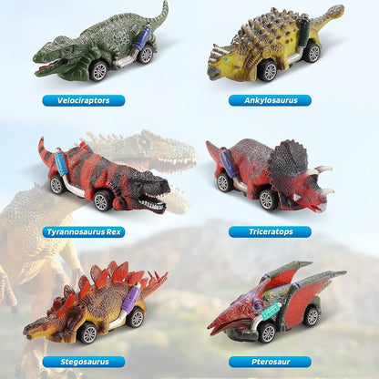 Motorcade Dinosaurs Special Team Toys for Boys and Girls, Pack of 6