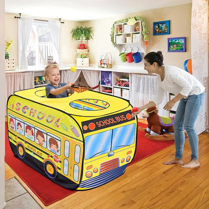 School Bus Pop Up Play Tent for Kids
