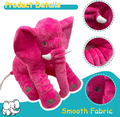 Elephant Stuffed Animal Plush,23.6in Cute Soft Giant Hugging Elephant Plushies Pillow
