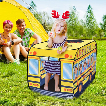 School Bus Pop Up Play Tent for Kids
