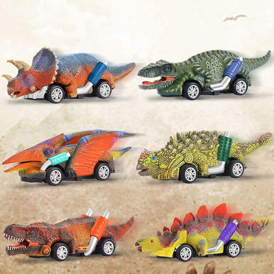Motorcade Dinosaurs Special Team Toys for Boys and Girls, Pack of 6