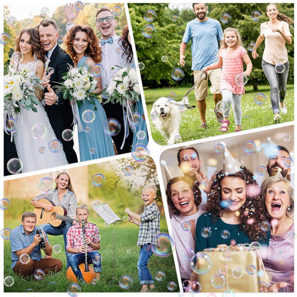 69 Holes Bubble Machine Gun with Lights and Bubble Solution