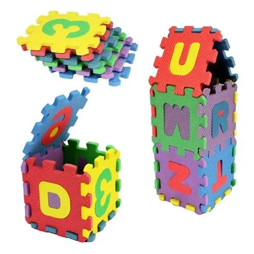 Alphabet, Numbers, Signs & Shape Foam Puzzle Mat for Kids