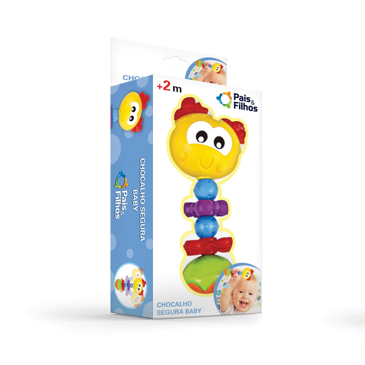 Baby Bell Rattle Toy with Bright Colors and High Quality Soft Sound