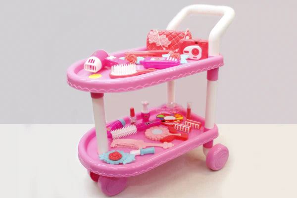 Pretend Play Makeup Trolley Set Toy