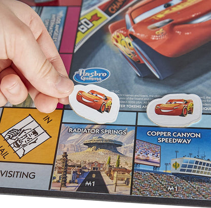 Disney Pixar Cars 3 Edition Monopoly Junior Board Game For Family Party Game